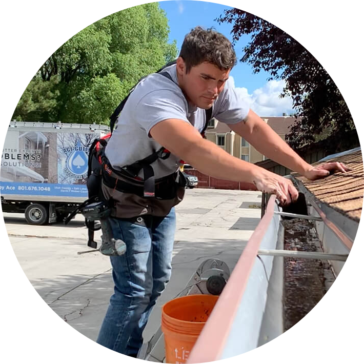 Gutter Cleaning with Sterling