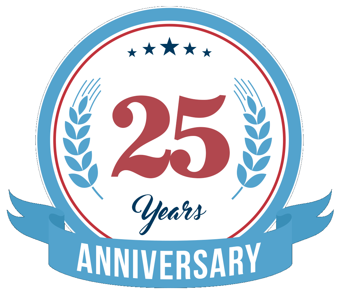 Ace Gutter 25th  Anniversary Badge
