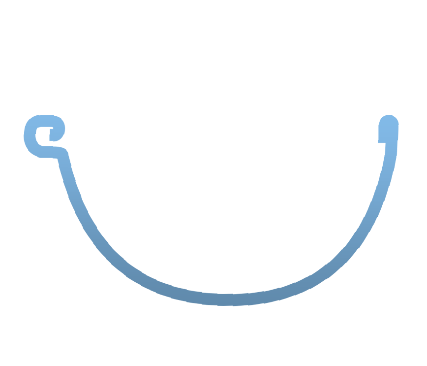 ace gutter half-round gutter profile