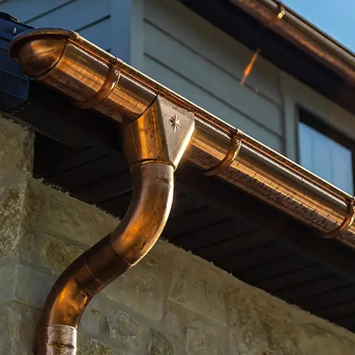 half-round copper gutter