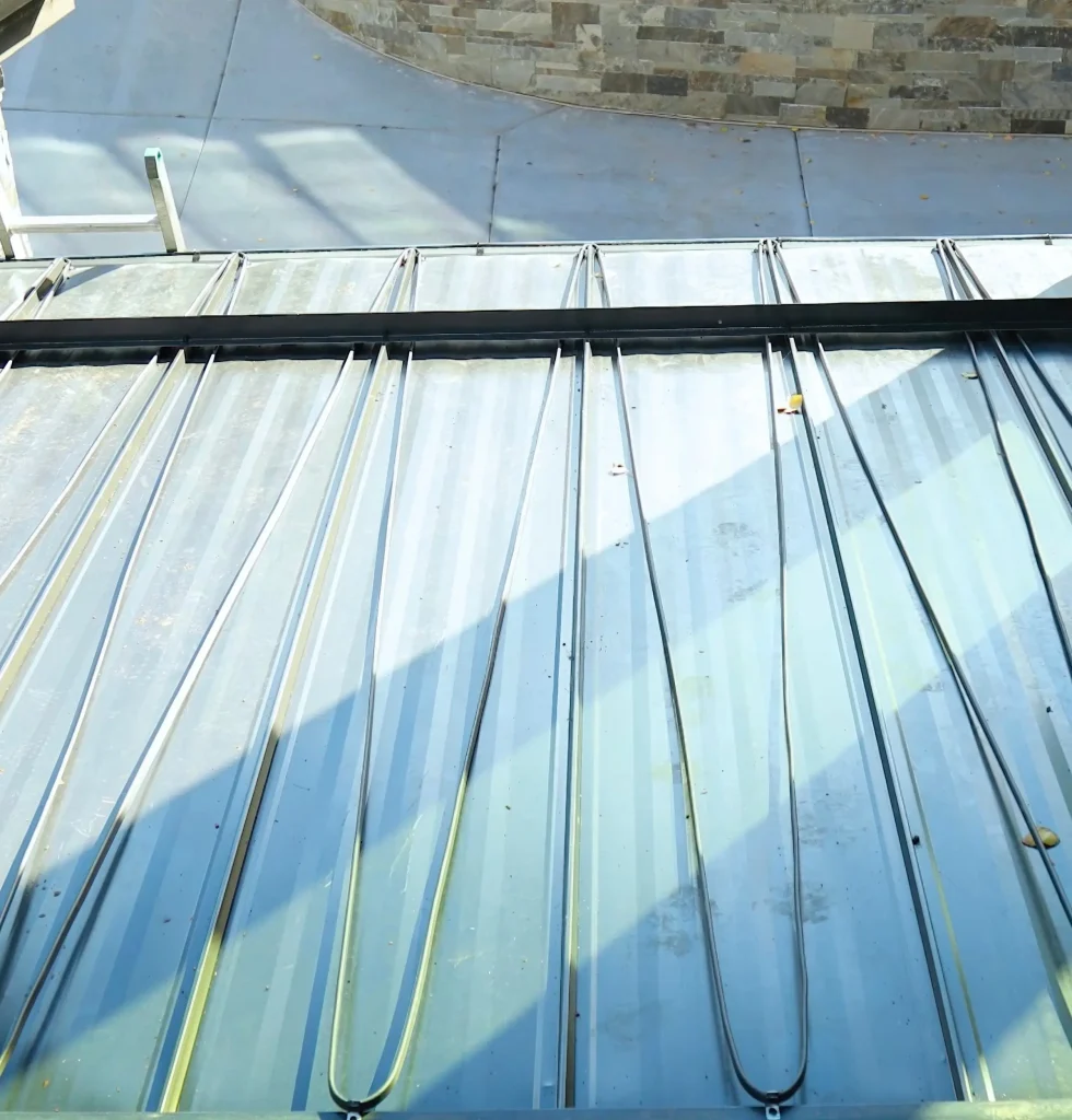 heat tape installed on a park city utah home