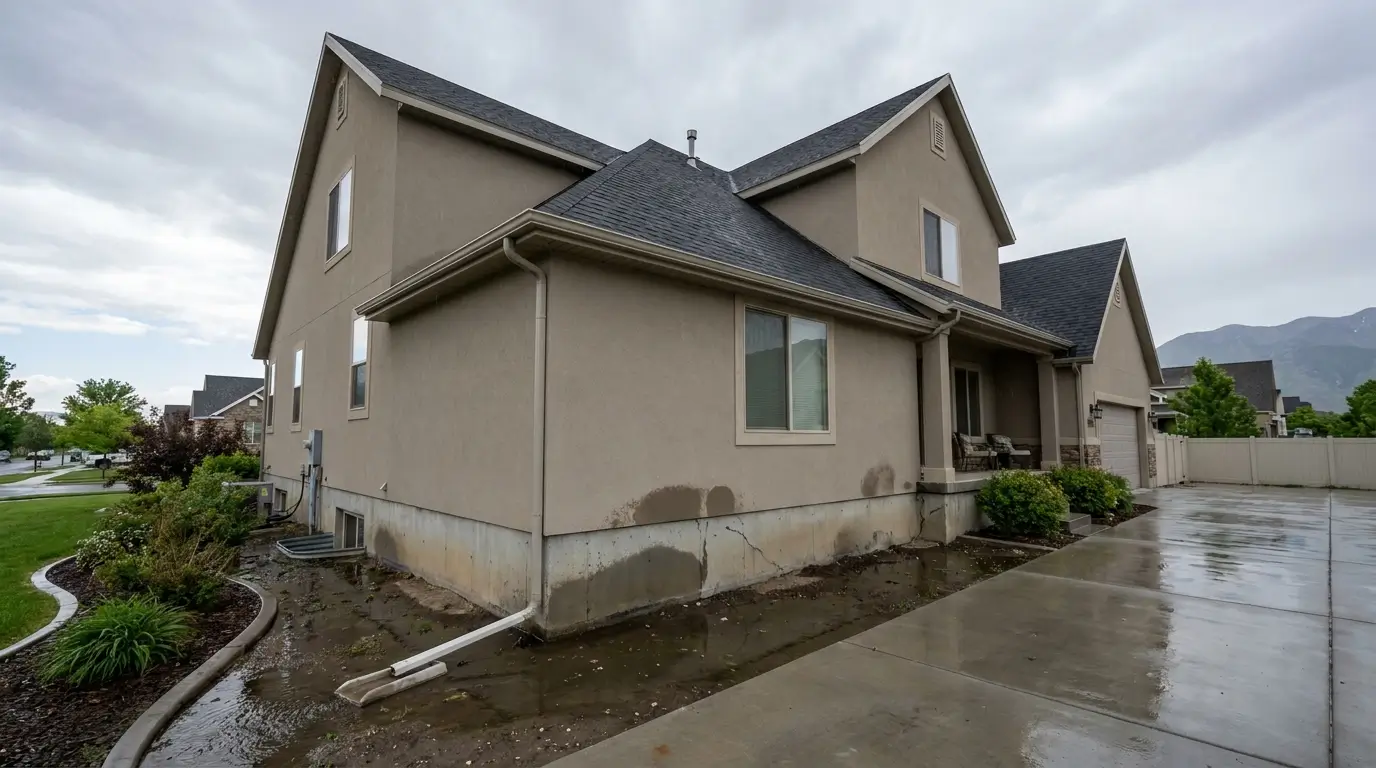 Featured image for “How Does Poor Drainage Affect Your Home’s Foundation Over Time?”